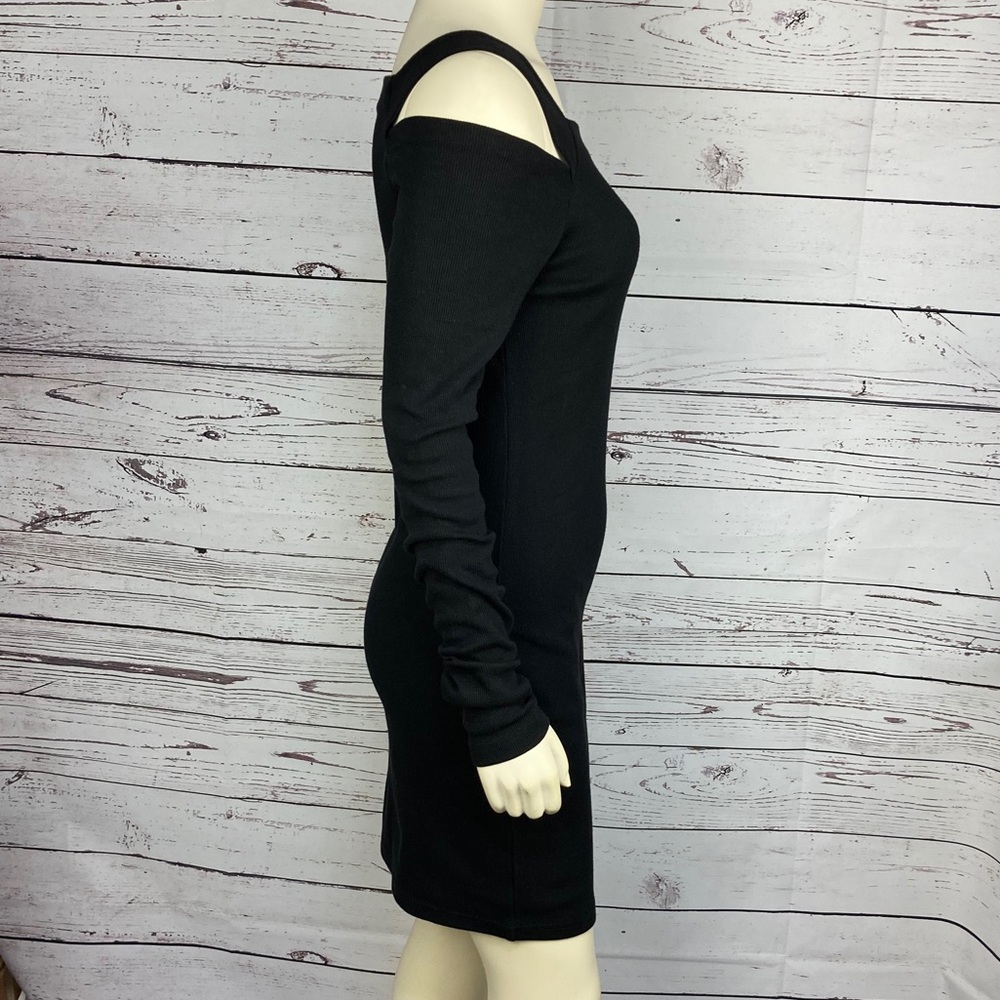 DOUBLJU LBD Cold Shoulder Square Neck Dress Size M - Picture 8 of 15